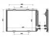 Kondensator, Klimaanlage Air Conditioning Condenser:210 830 05 70