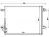 Condenseur, climatisation Air Conditioning Condenser:3C0 820 411 J