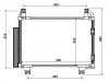 Kondensator, Klimaanlage Air Conditioning Condenser:88460-52110