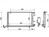 Condenseur, climatisation Air Conditioning Condenser:191 820 413 D