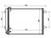 Kondensator, Klimaanlage Air Conditioning Condenser:3C0 820 411 C